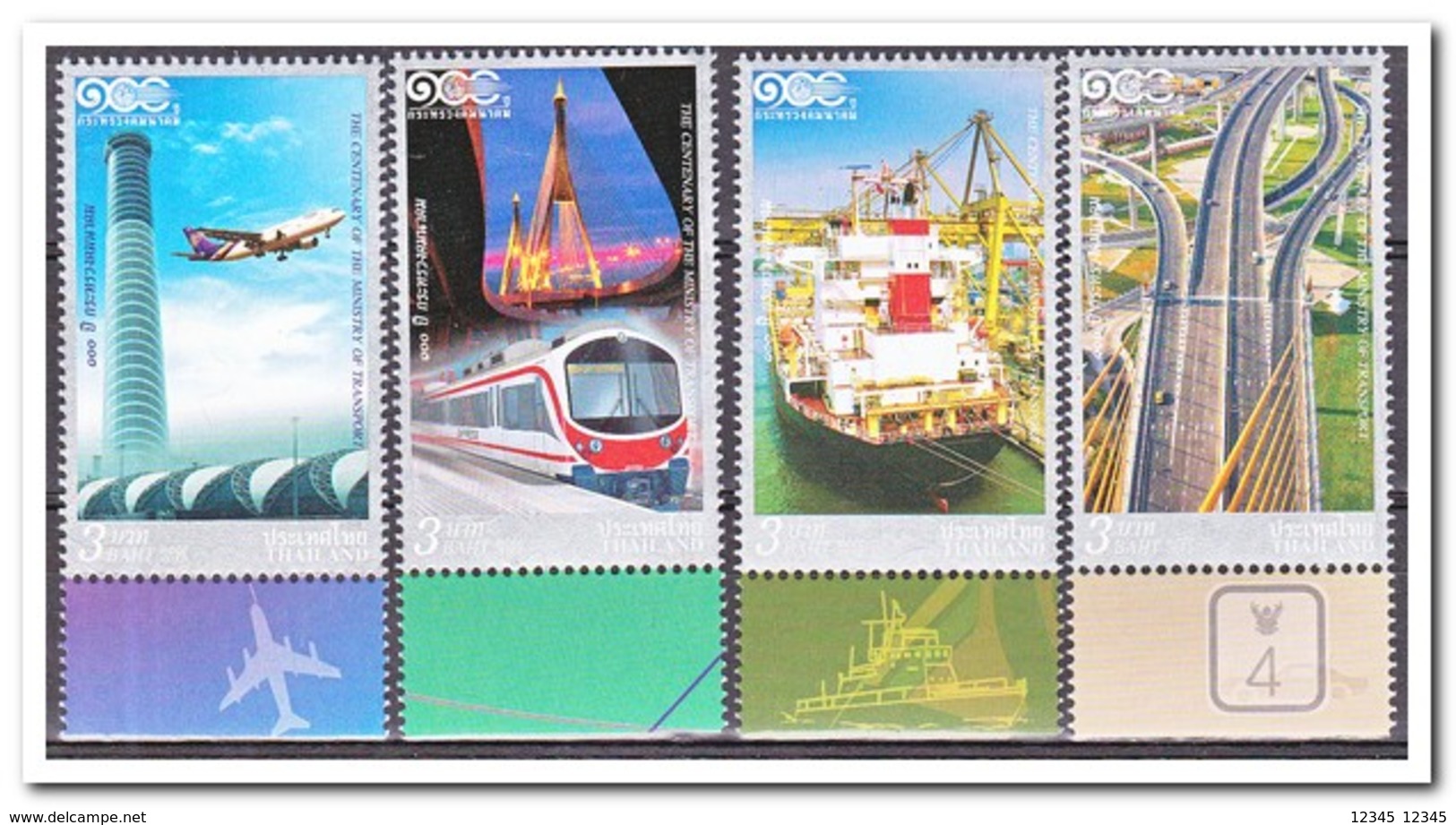 Thailand 2012, Postfris MNH, The Ministry Of Transport - Thailand