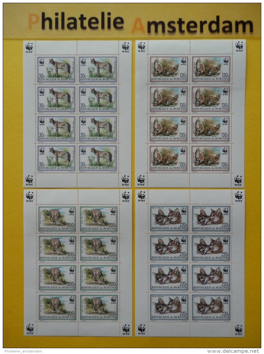 BR 1992, WWF FAUNA SERVAL: Mi 1758-61, ** KB - Unused Stamps