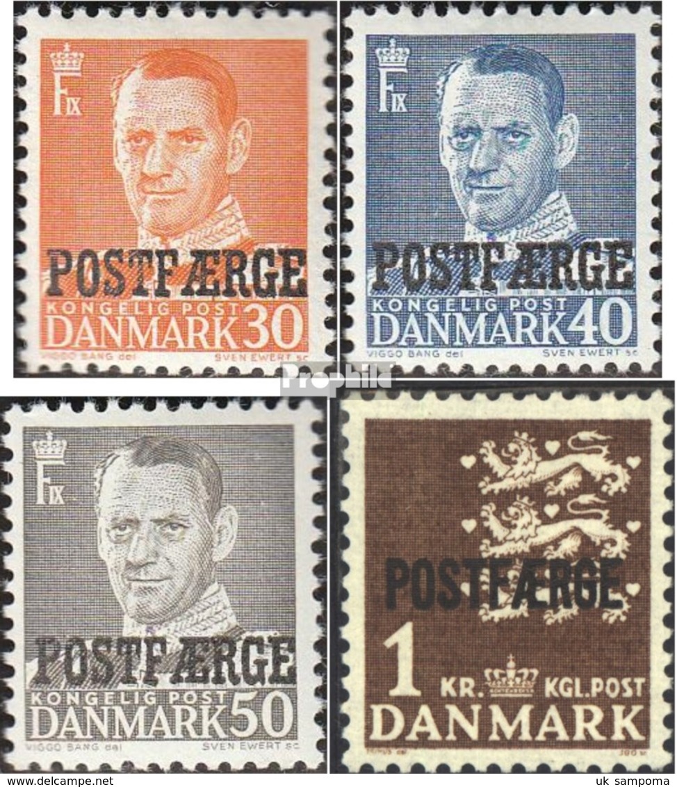Denmark PA31-PA34 (complete Issue) Unmounted Mint / Never Hinged 1949 Package Marks - Paketmarken