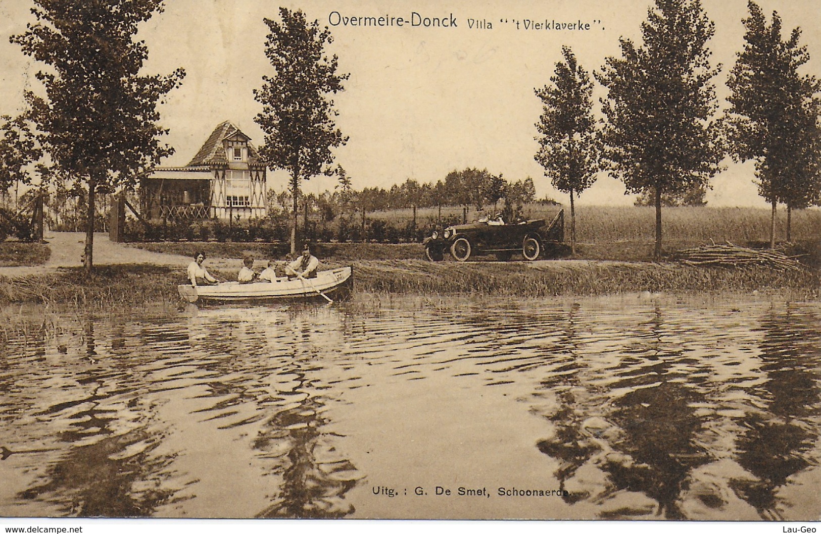 Overmeire-Donck (Berlare). Villa 't Vierklaverke. - Berlare