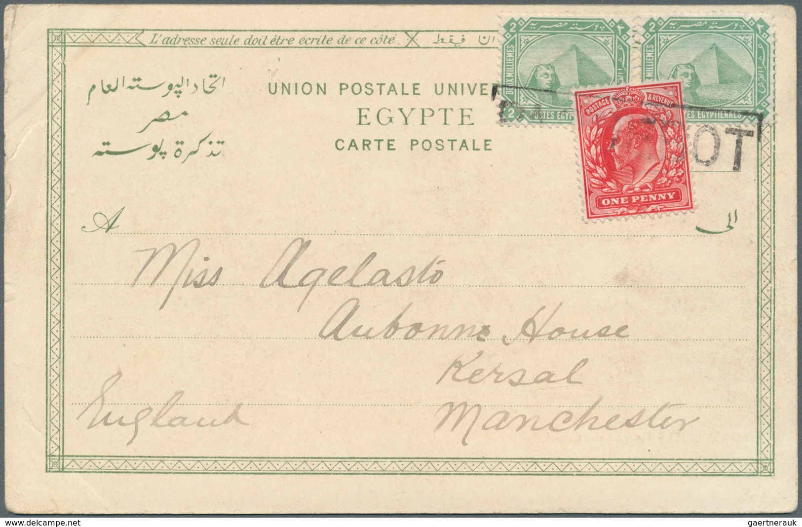 Ägypten: 1900-70, Big Box Containing 695 Covers & Cards Including Postage Due Covers, Air Mails, Cen - Autres & Non Classés