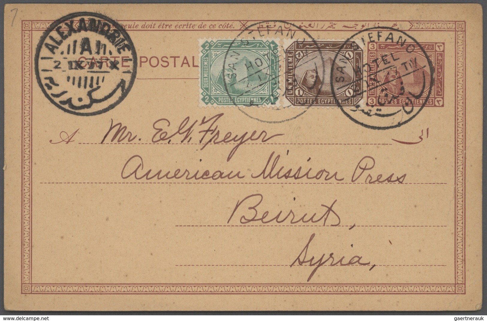 Ägypten - Ganzsachen: 1879/1921, Interesting Lot With 21 Mostly Used Postal Stationeries, Comprising - Autres & Non Classés