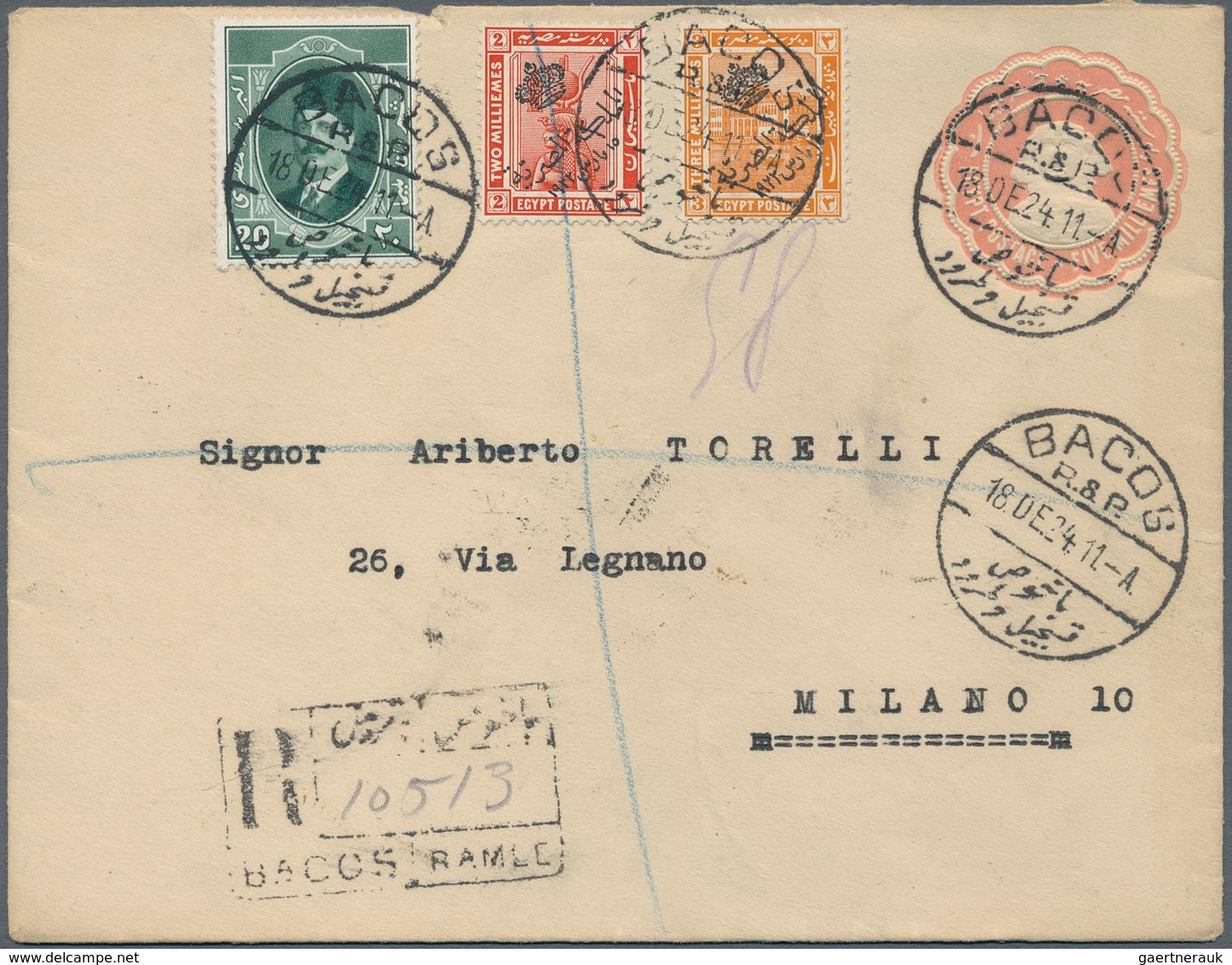 Ägypten - Ganzsachen: 1879-1945: Collection of 45 postal stationery items, all used postally, with p