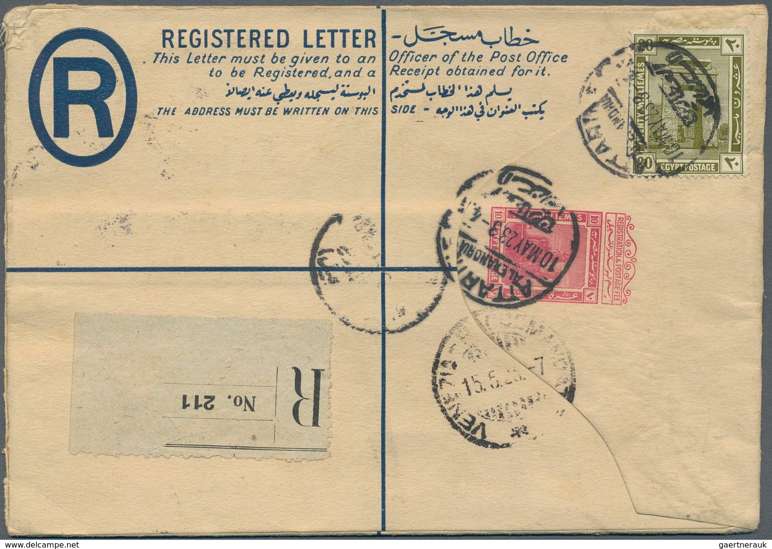 Ägypten - Ganzsachen: 1879-1945: Collection of 45 postal stationery items, all used postally, with p