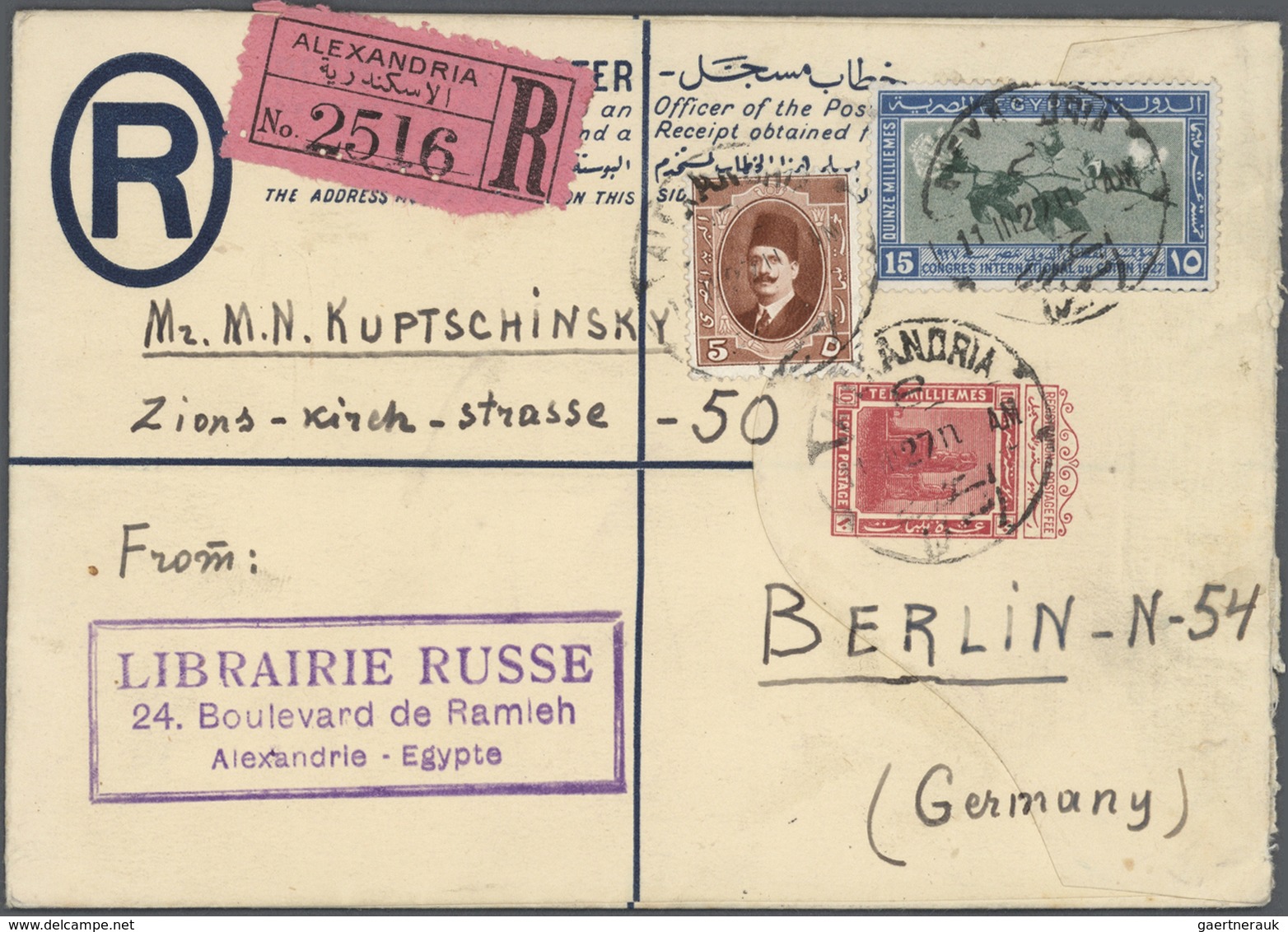 Ägypten - Ganzsachen: 1890's-1950's: Group Of 22 Postal Stationery Items Used, With Good Cards Like - Otros & Sin Clasificación