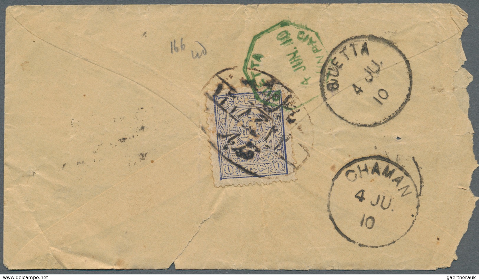 Afghanistan: 1909-1928: Collection Of 19 Pre-UPU Covers To India, From The Kabul Region Via The Nort - Afganistán