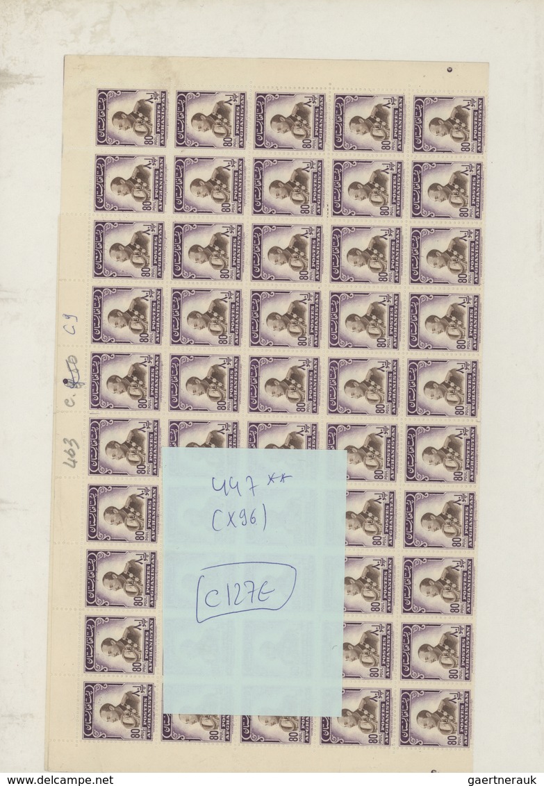 Afghanistan: 1930/1950 (ca): more then MNH 600 values in sheets and sheet parts, many different stam