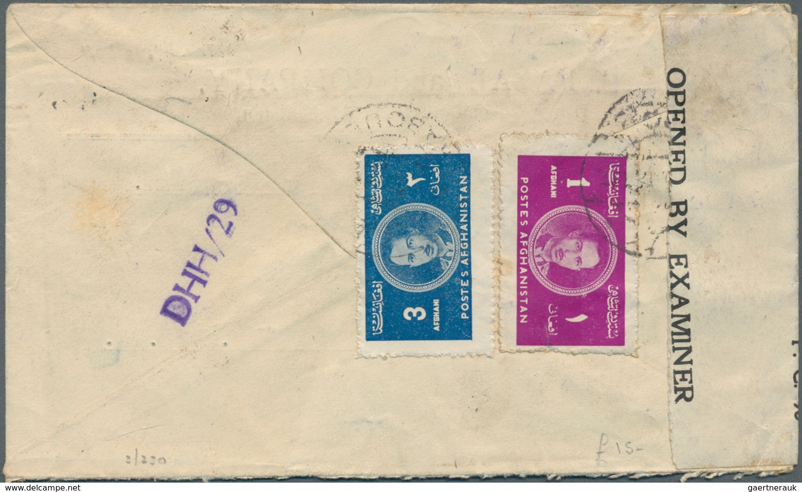 Afghanistan: 1930's-1970's Ca.: Group Of About 80 Covers (few Cover Fronts) From Afghanistan To Grea - Afganistán