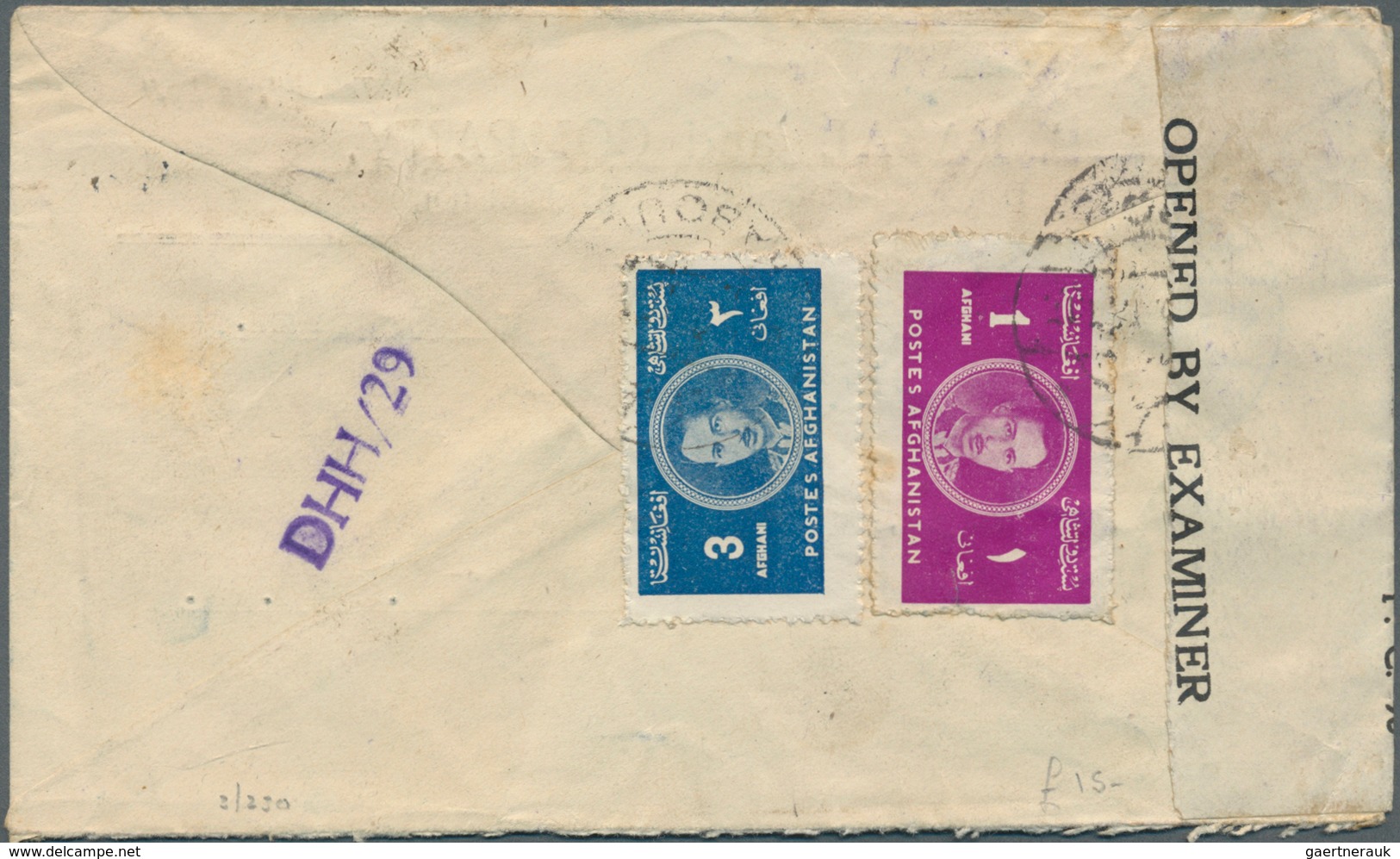 Afghanistan: 1930's-1970's Ca.: Group Of About 80 Covers (few Cover Fronts) From Afghanistan To Grea - Afghanistan