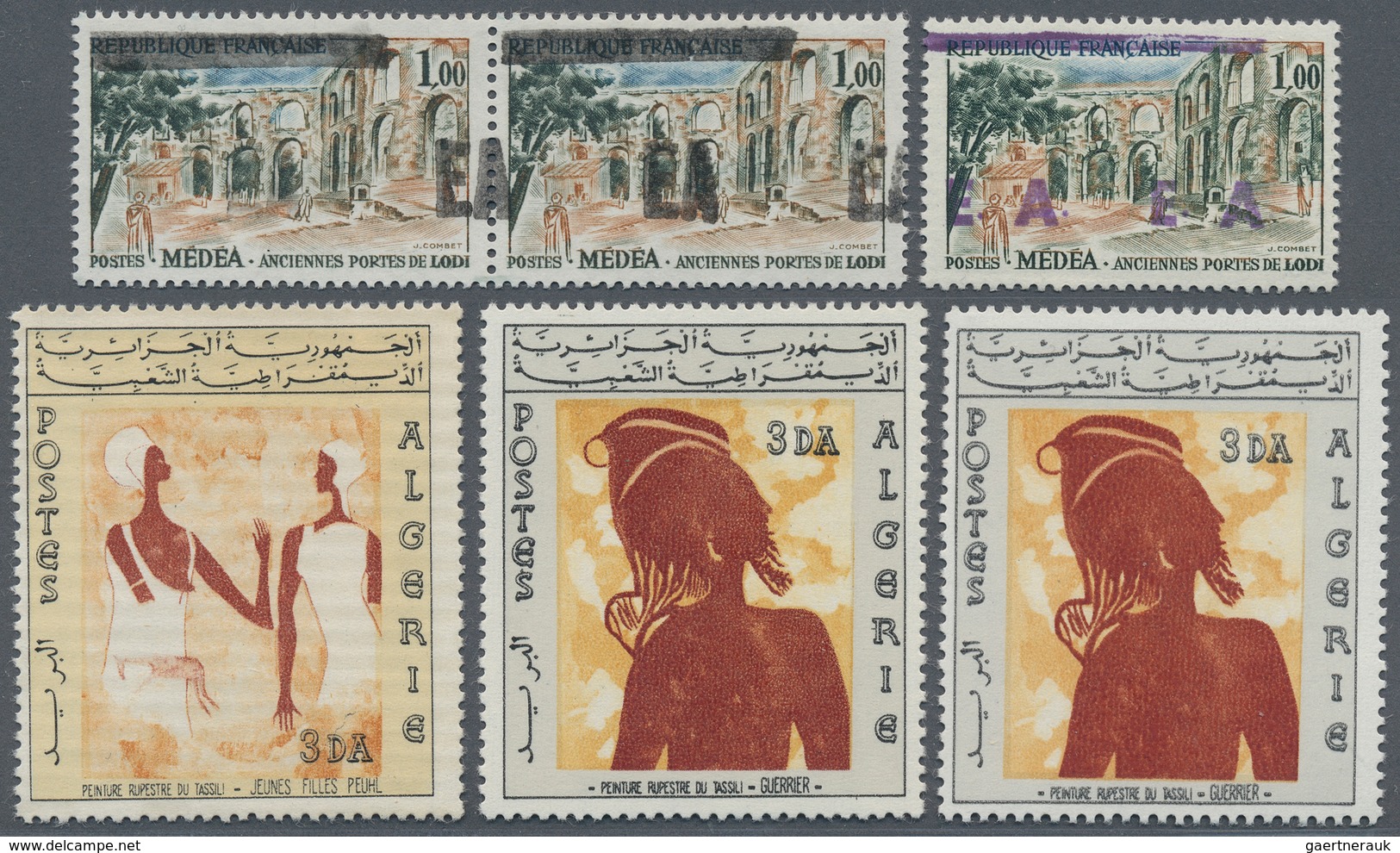 Algerien: 1937/1982 (ca.), Accumulation In Binder With Many Complete And Better Sets Specially In Th - Cartas & Documentos