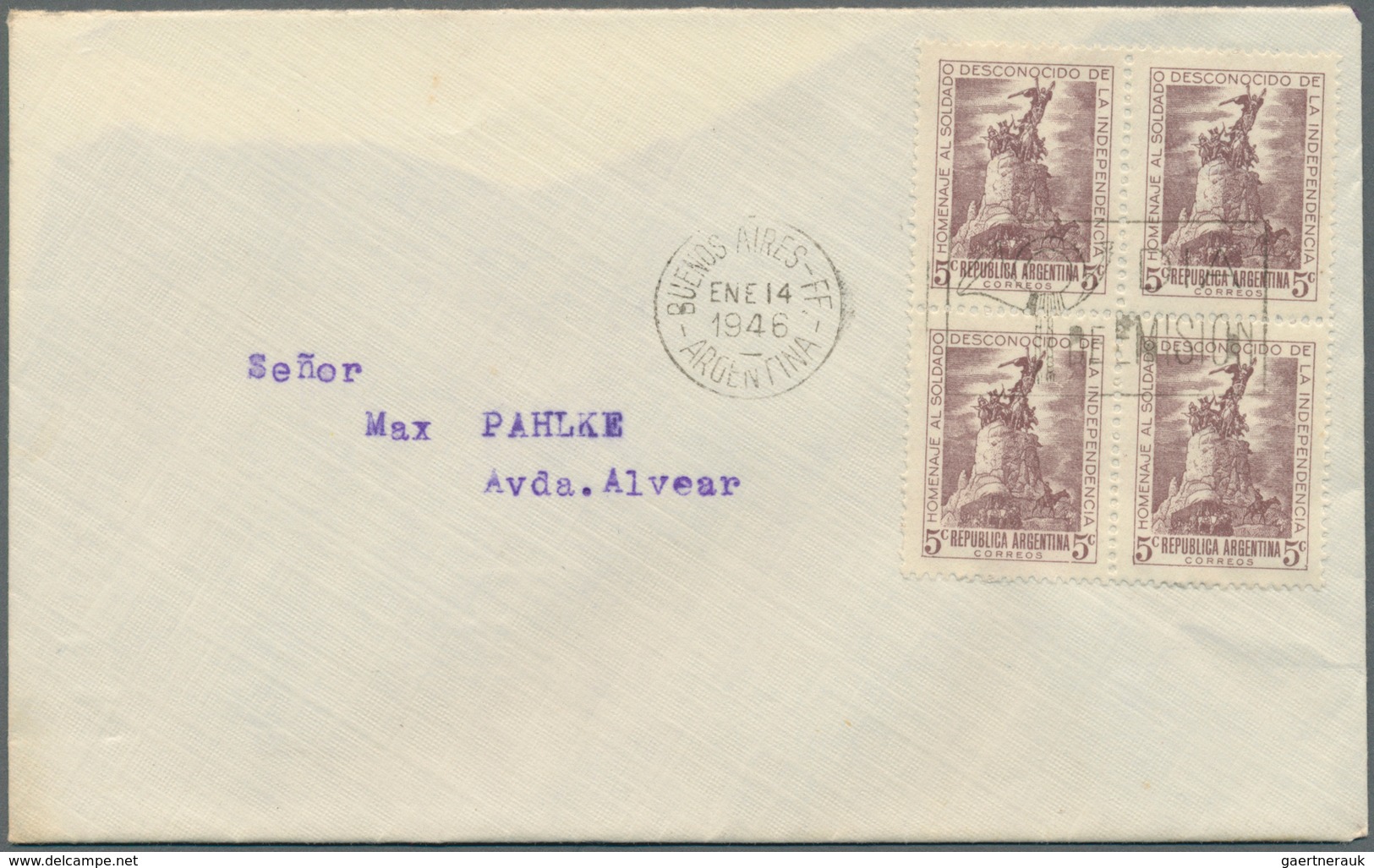 Argentinien: 1940/1950 (ca.), Accumulation Of Apprx. 130 Covers And Cards, Comprising Many F.d.c. In - Otros & Sin Clasificación