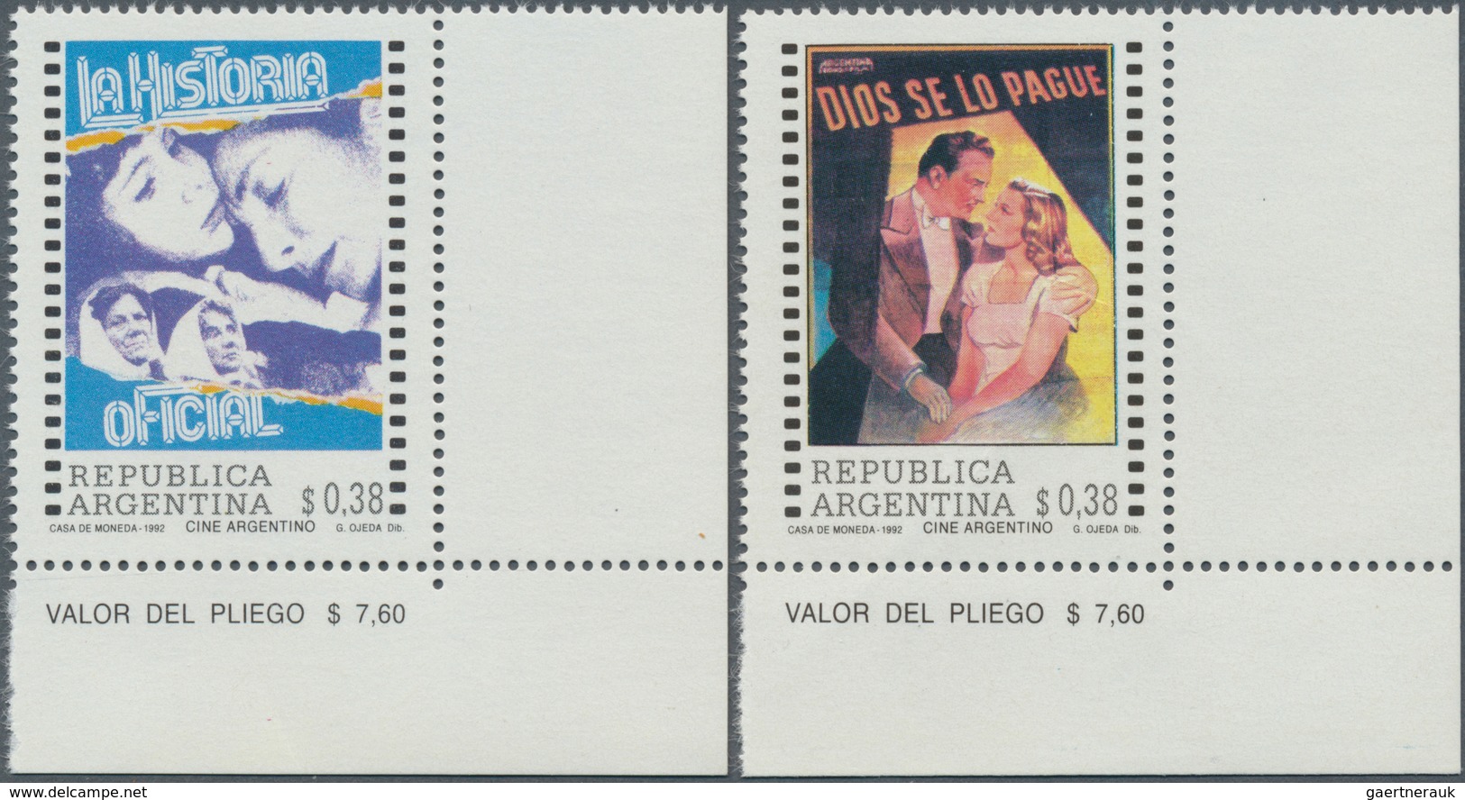 Argentinien: 1992/1993, Accumulation Of Thematic Stamps Incl. 1992 Anniversaries (Mi. 2135/37, 600 S - Otros & Sin Clasificación
