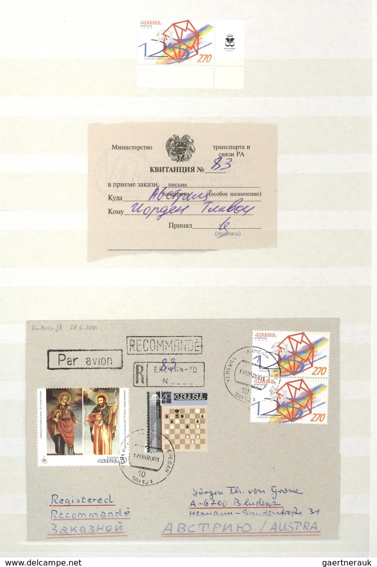 Armenien: 1876-1923, 1992-2000: Postal history and stamp collection of eight early covers + modern i