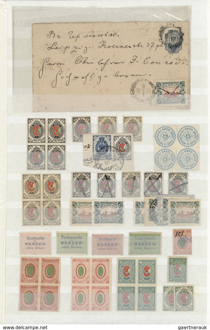 Armenien: 1919-22, Collection in large album including variaties, handstamped perf and imperf stamps