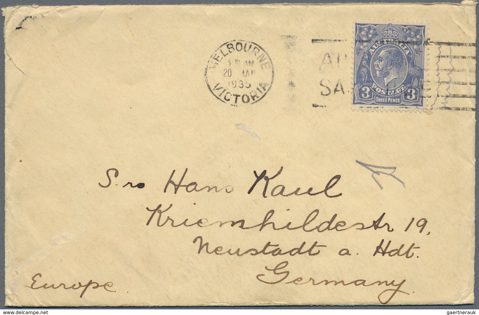 Australien: 1860's-1950's Ca.: Group Of 30 Covers, Postcards And Postal Stationery Items From Austra - Cartas & Documentos