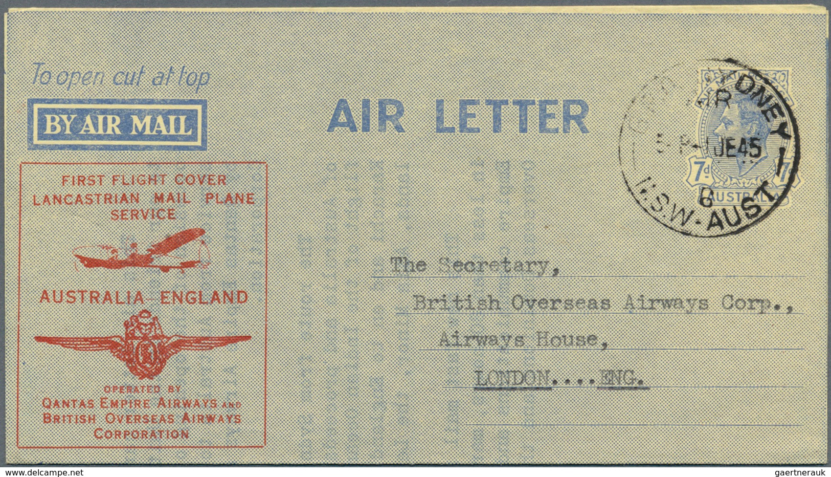 Australien: 1931-1953 Group Of 13 Airmail Covers, With Several First Flights, Registered Mail, Good - Lettres & Documents