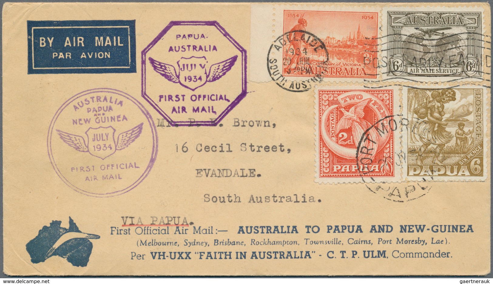 Australien: 1931-1953 Group Of 13 Airmail Covers, With Several First Flights, Registered Mail, Good - Cartas & Documentos