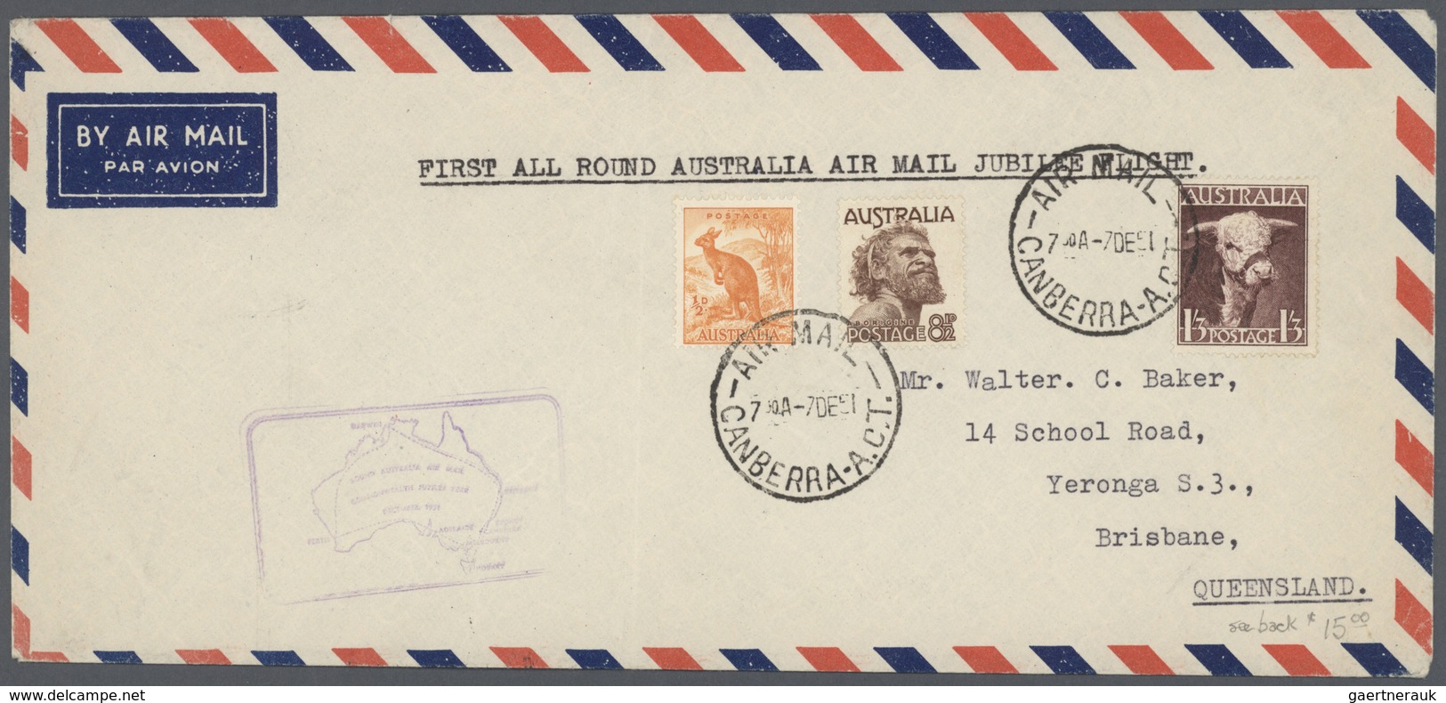 Australien: 1960/1990 (ca.), Lot Of Apprx. 165 Covers, Many Australia-related Airmail Covers Incl. F - Cartas & Documentos