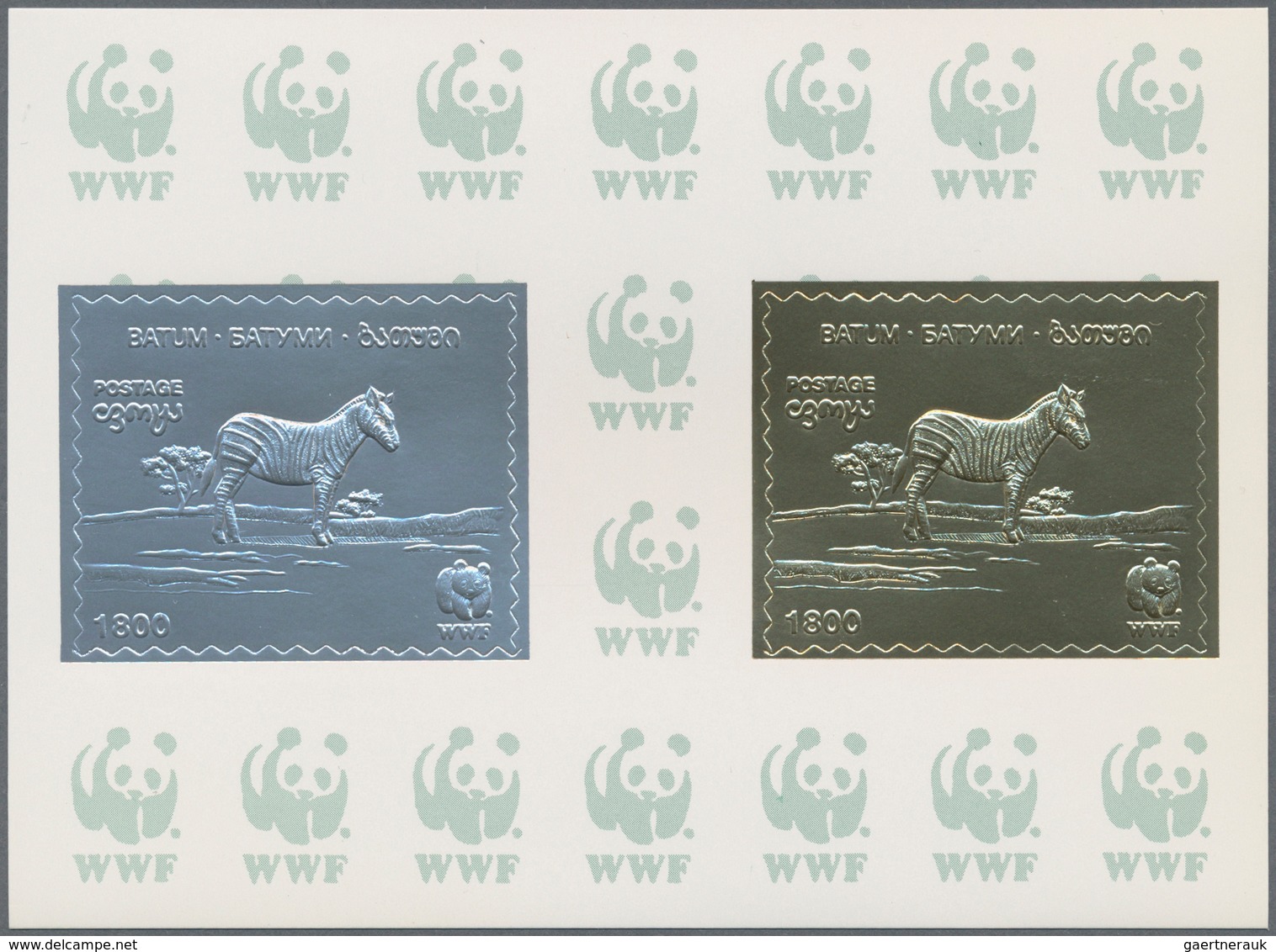 Batum: 1994/1997 (ca.), Accumulation With Mostly GOLD And SILVER FOIL Stamps And Sheetlets/miniature - Batum (1919-1920)