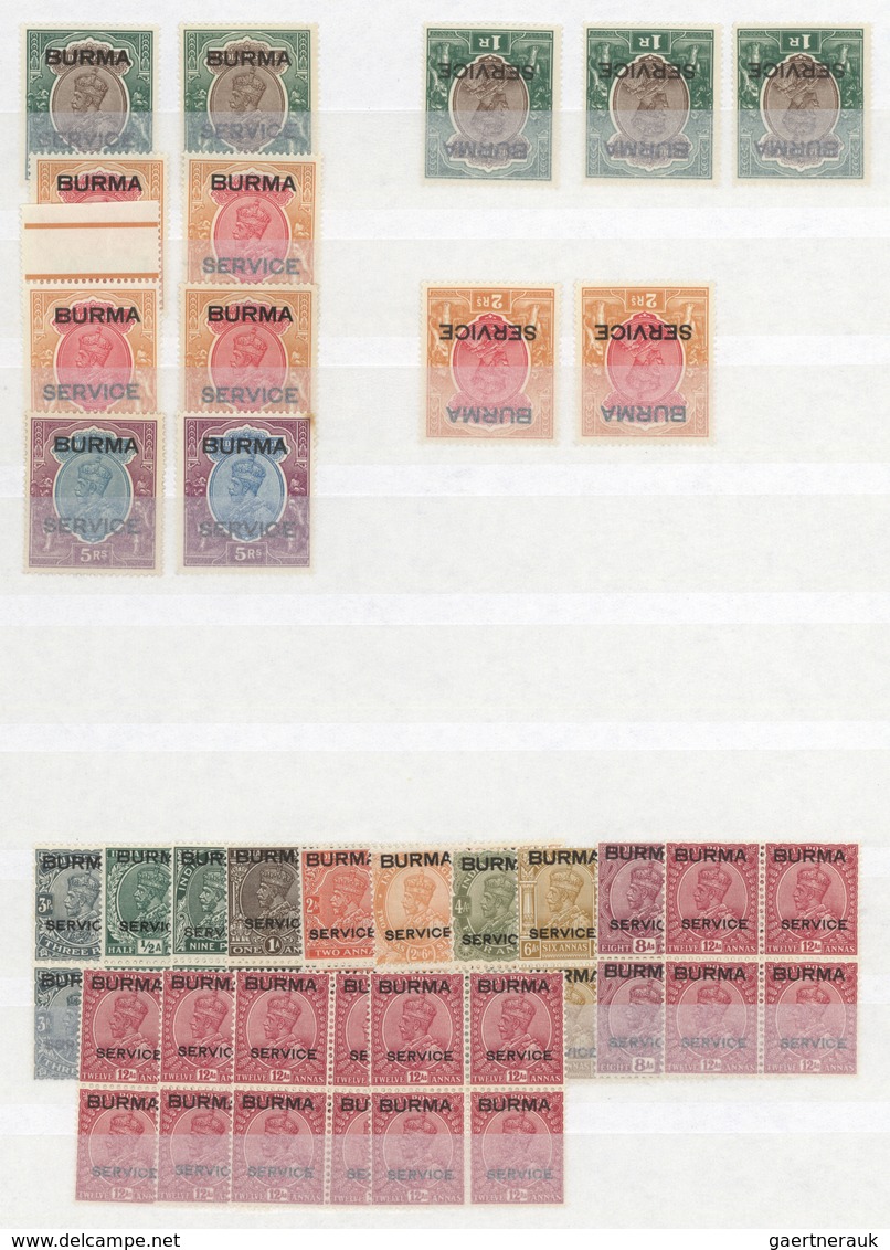 Birma / Burma / Myanmar: 1937-1970's: Mint And Used Collection + Duplication In Two Stockbooks, With - Myanmar (Burma 1948-...)