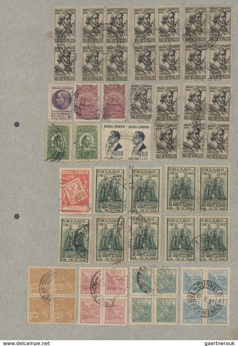 Brasilien: 1900/1960 (ca.), Mainly From 1920, Very Comprehensive Accumulation Of Apprx. 30.000 Mainl - Nuevos