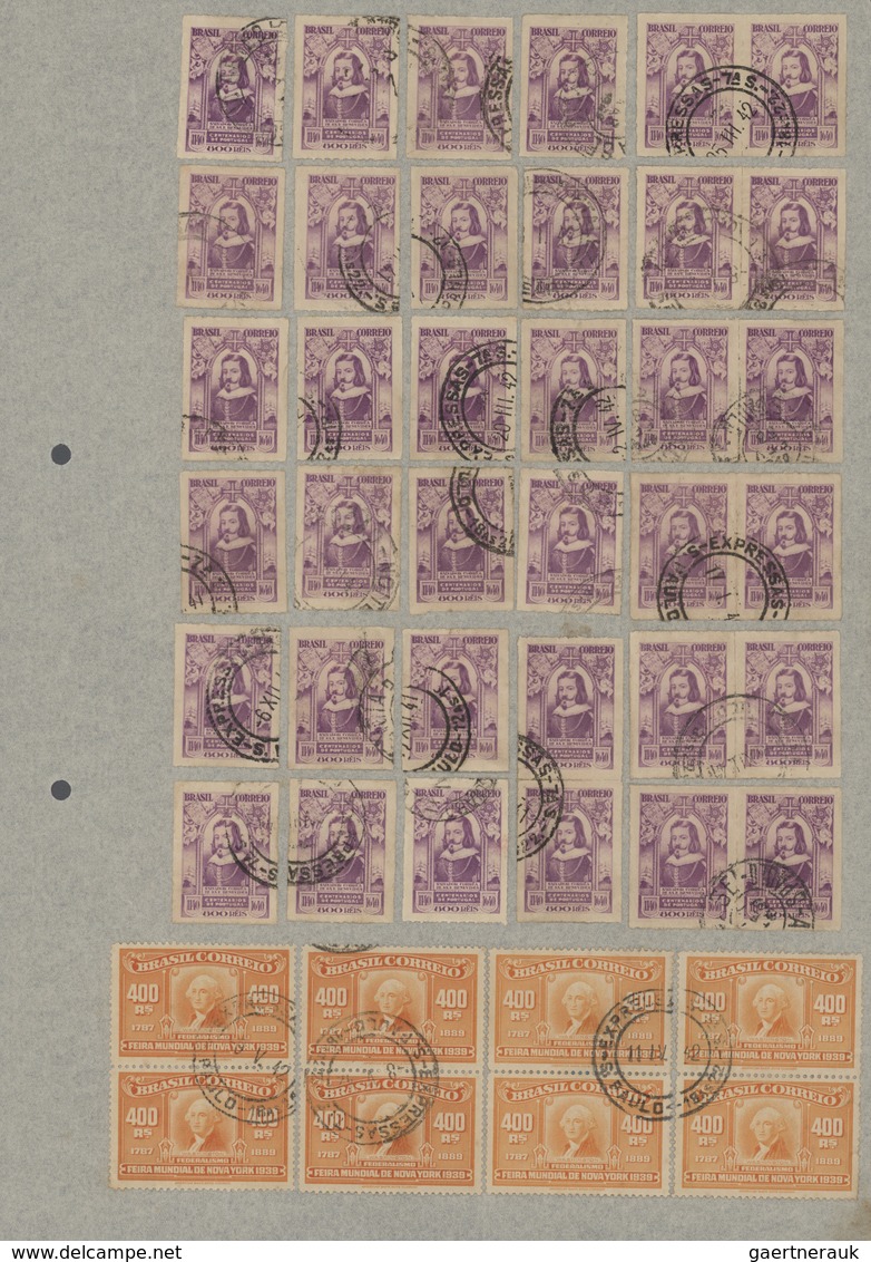 Brasilien: 1900/1960 (ca.), mainly from 1920, very comprehensive accumulation of apprx. 30.000 mainl