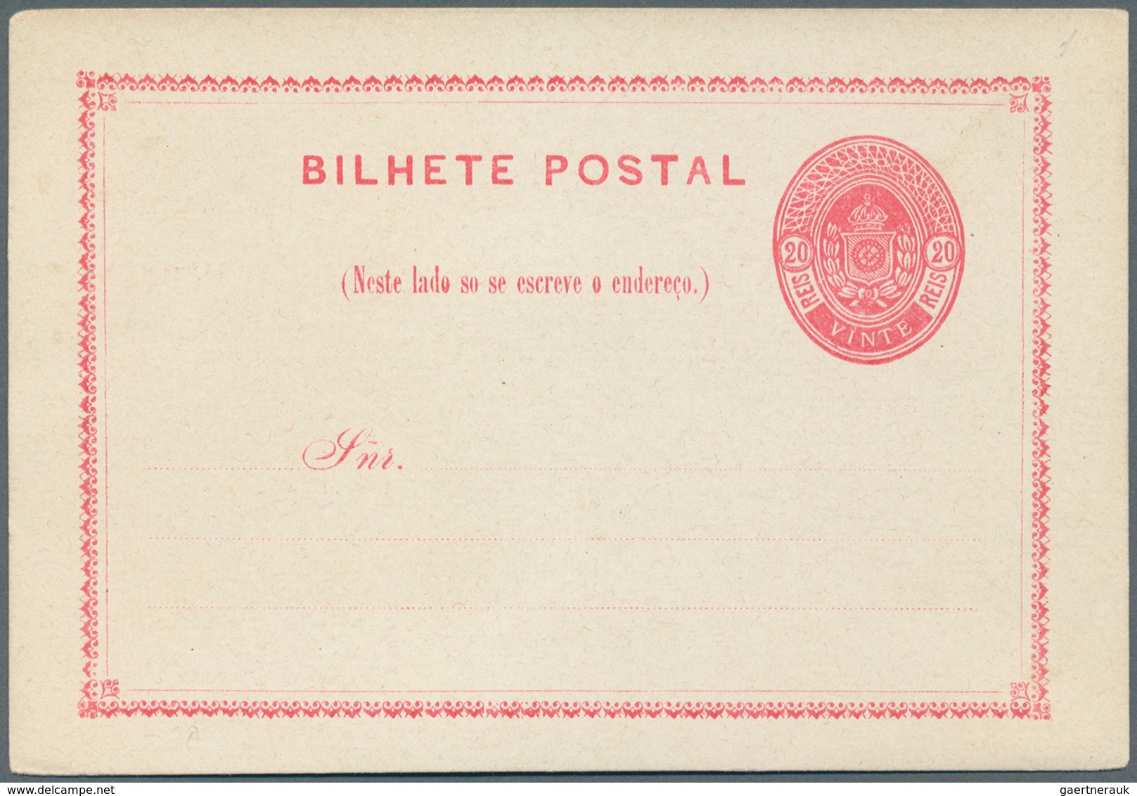 Brasilien - Ganzsachen: 1880/1935, Collection Of 69 Different Unused Stationery Cards (incl. Types), - Entiers Postaux