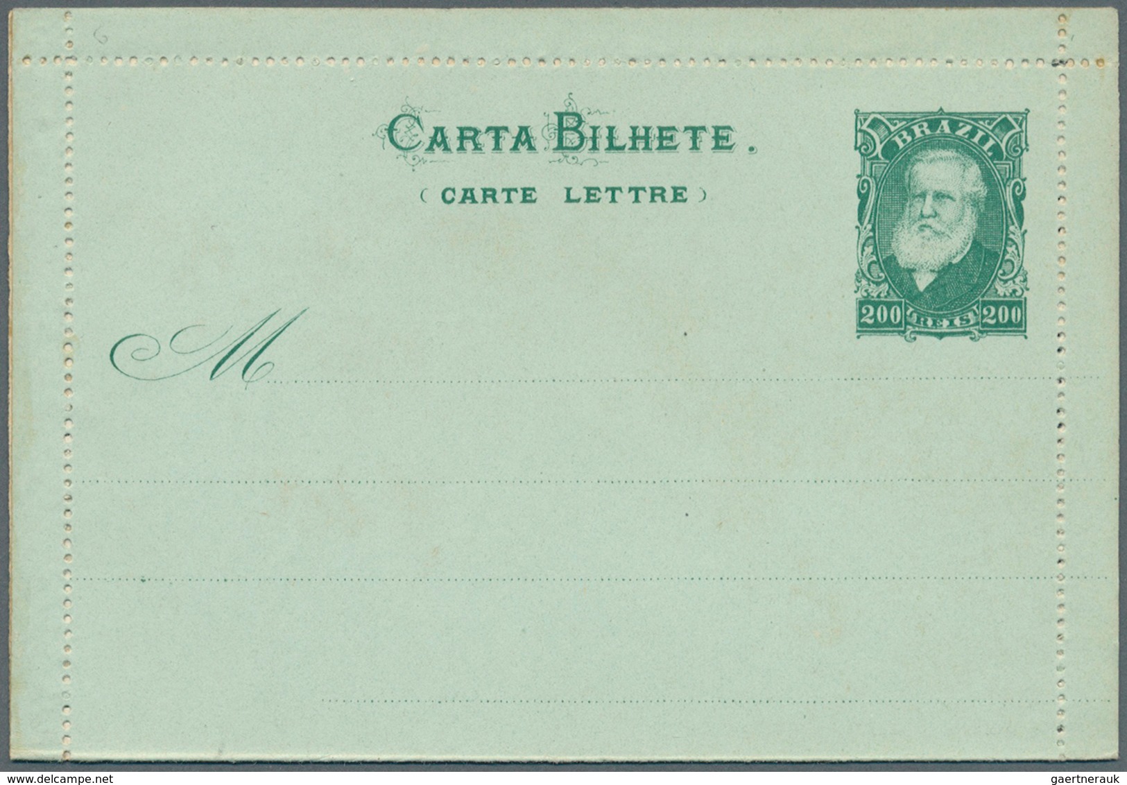 Brasilien - Ganzsachen: 1883/1910, Collection Of 38 Unused Stationery Letter Cards (incl. Types), Ra - Enteros Postales