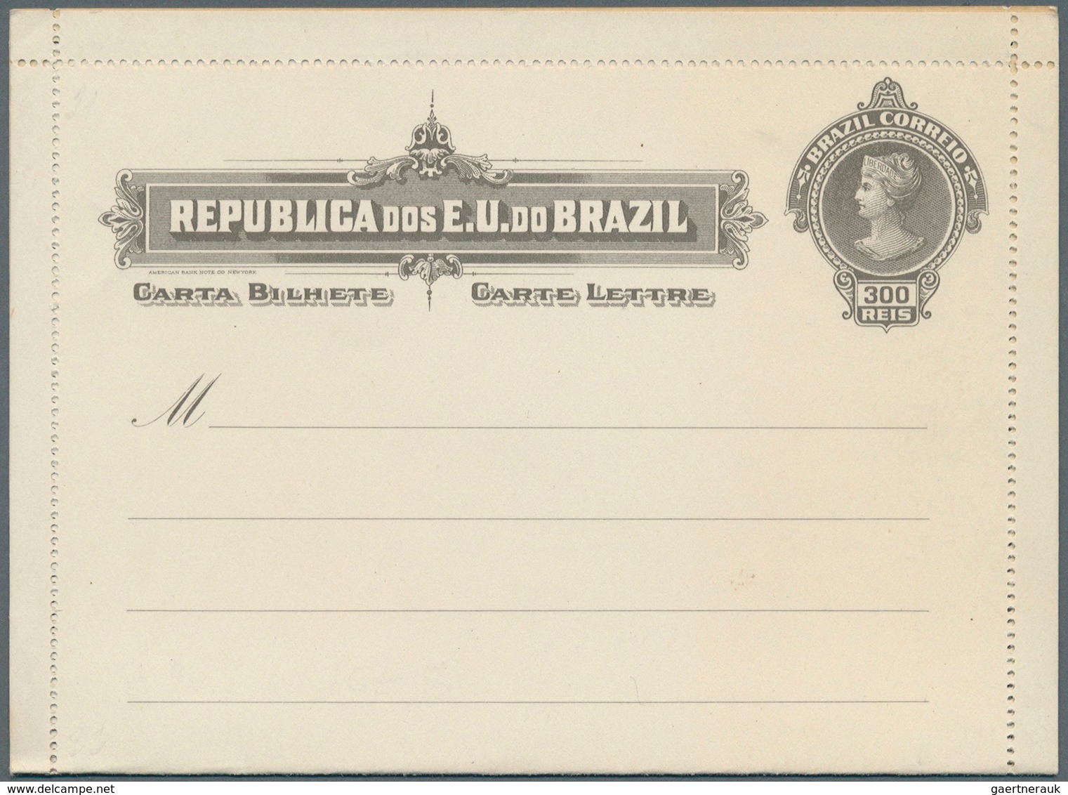 Brasilien - Ganzsachen: 1883/1910, Collection Of 38 Unused Stationery Letter Cards (incl. Types), Ra - Enteros Postales