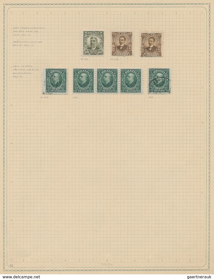 Brasilien - Besonderheiten: 1890-1910: Collection Of About 300 Definitives, Mint And Used, From 1890 - Otros & Sin Clasificación