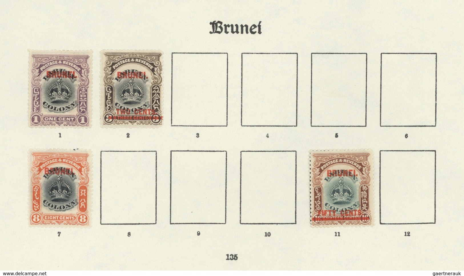 Brunei: 1906-37: Mint Collection Of 37 Stamps, From Four Singles Of 1906 (1c. To 50c. On 16c.) To 19 - Brunei (1984-...)