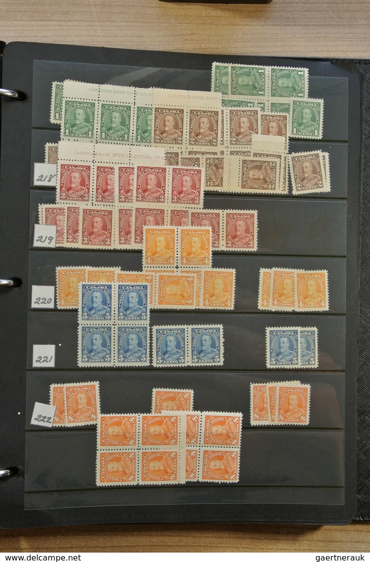 Canada: 1902-1972. Extensive MNH And Mint Hinged Stock Canada 1902-1972 In 4 Stockbooks, Including M - Nuevos