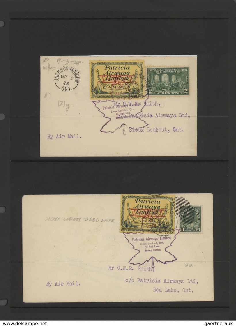 Canada: Well-researched Collection With Around 70 Covers Bearing The Special Local Airways Labels, A - Neufs