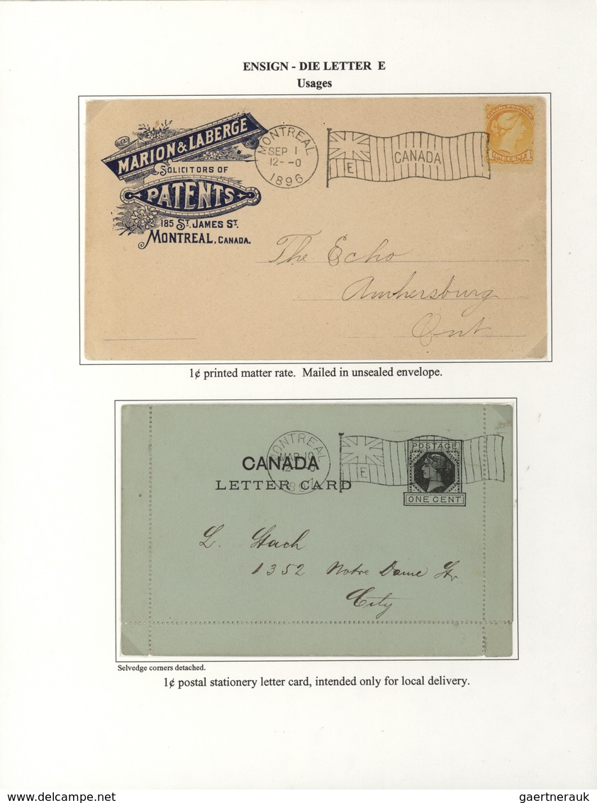 Canada - Stempel: 1896/1902, THE MACHINE CANCELLATIONS OF CANADA, extraordinary collection of apprx.