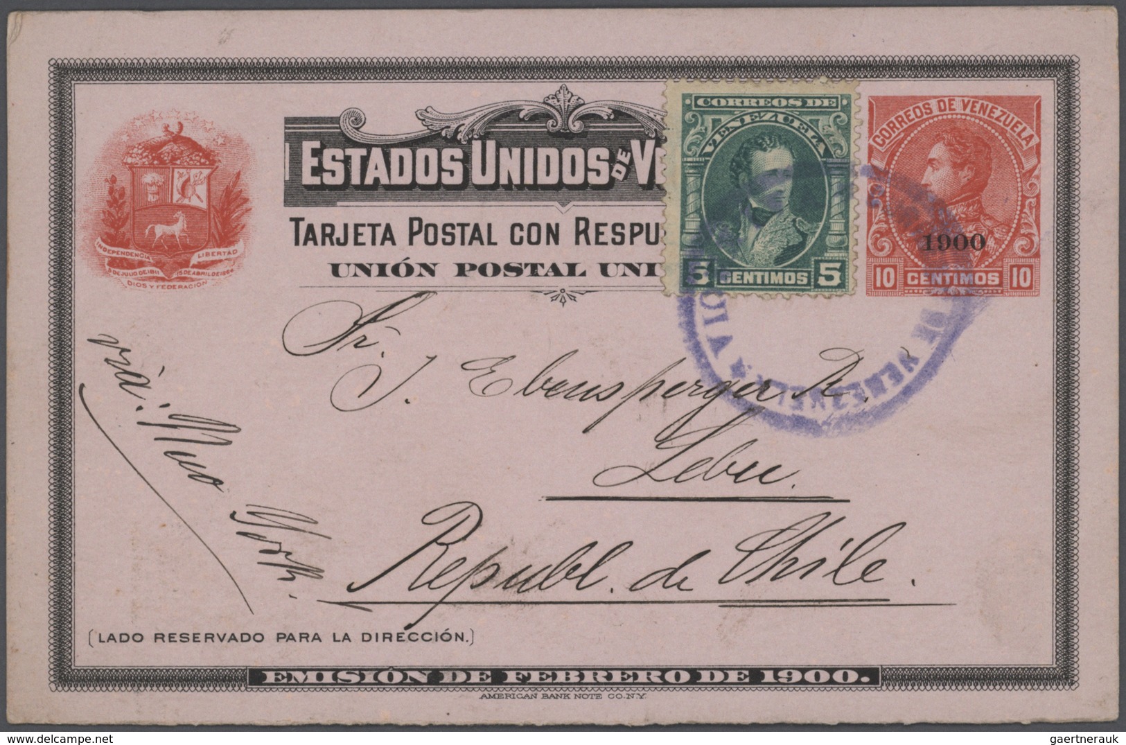 Chile: 1903/1990, Incoming Mail, Collection Of More Than 160 Entires, Which All Have Been Sent To Ch - Chili