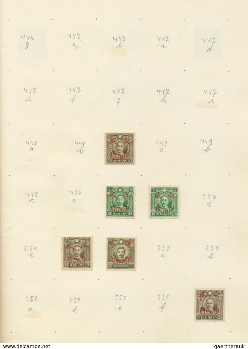 China: 1878/1949, mint and predominantly used mounted in old "speaking Behrens album" (1950s) inc. l