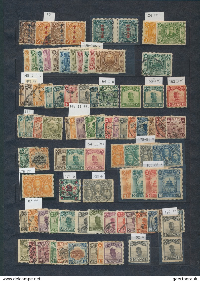 China: 1878/1949, mint and used collection in boxed stockbook inc. large dragons (5), small dragons