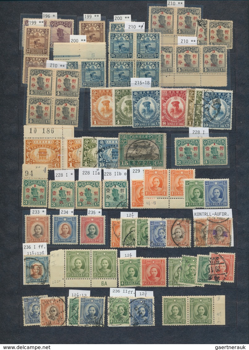 China: 1878/1949, mint and used collection in boxed stockbook inc. large dragons (5), small dragons