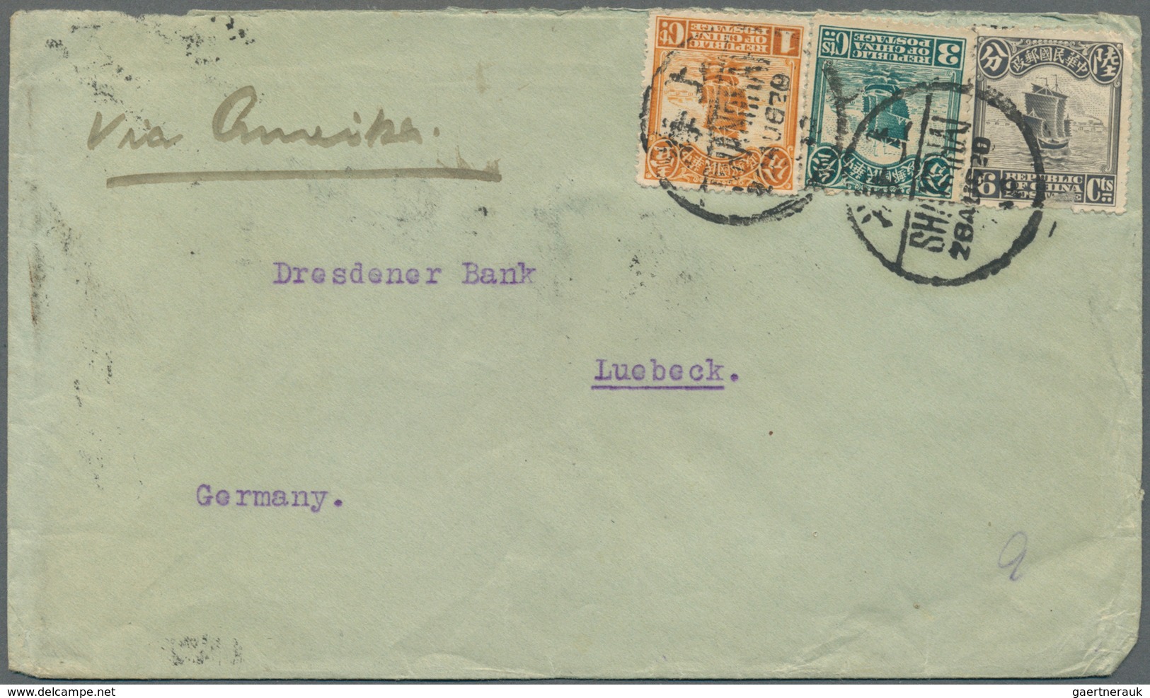 China: 1920/39, Covers (11 Inc. 3 Registered And One Incoming 1939 From Germany), Inc. 1929 Register - 1912-1949 République