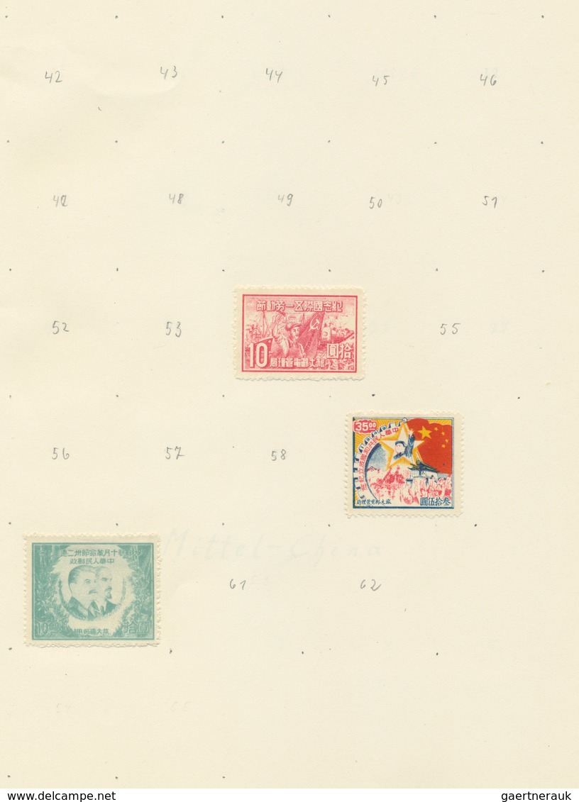 China: 1945/50 (ca.), Liberated Areas And Provinces, Mainly Mint In Two Old "speaking Behrens Album" - 1912-1949 Republic