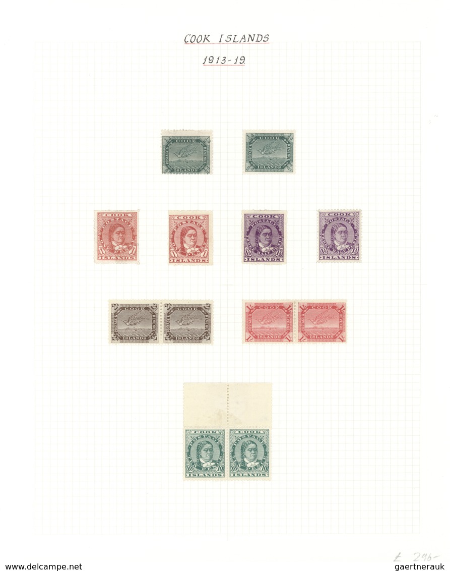 Cook-Inseln: 1892 - 1949 (approx.), Very Good Mint Collection Of COOK ISLAND, Its Dependancy, Also N - Cook Islands