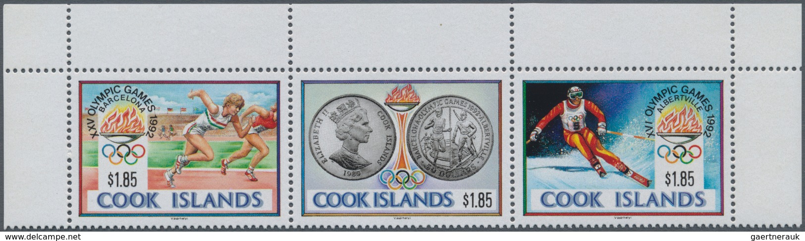 Cook-Inseln: 1990, Olympic Games 1992 In Albertville And Barcelona Complete Set In A Lot With 222 Se - Cook Islands