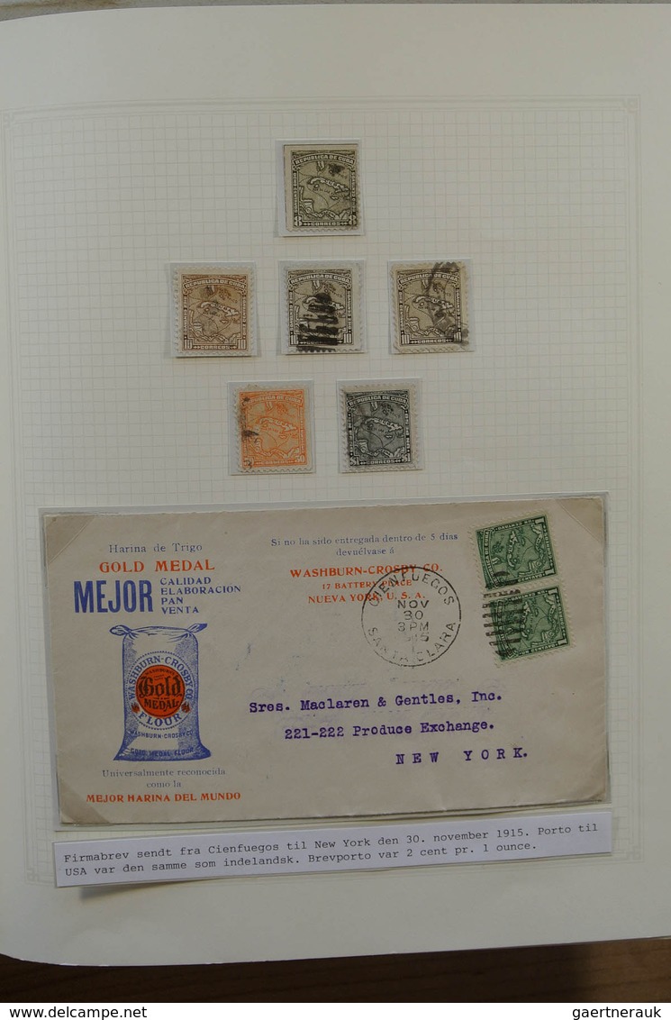 Cuba: 1875-1958. Well Filled, Mint Hinged And Used Collection Cuba 1875-1958 In 2 Blanc Albums, Incl - Autres & Non Classés