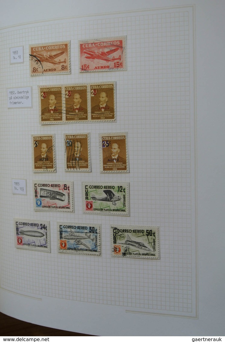 Cuba: 1875-1958. Well filled, mint hinged and used collection Cuba 1875-1958 in 2 blanc albums, incl