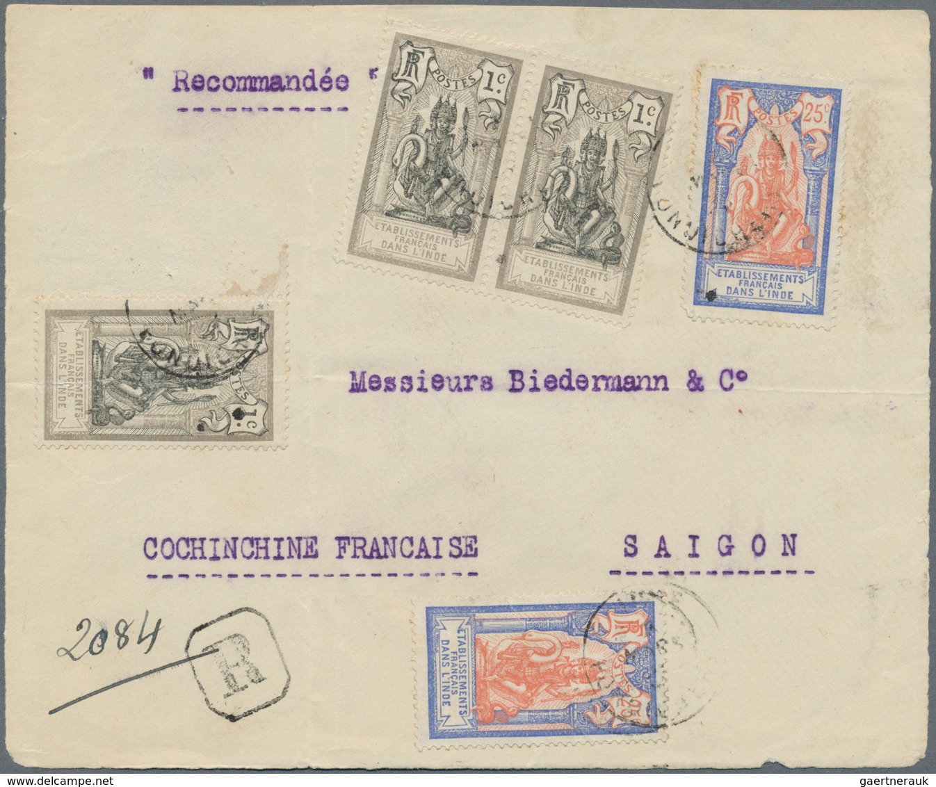 Französisch-Indien: 1914/1950, Mint And Used Collection On Stockpages, Also Incl. Apprx. 27 Covers/f - Otros & Sin Clasificación