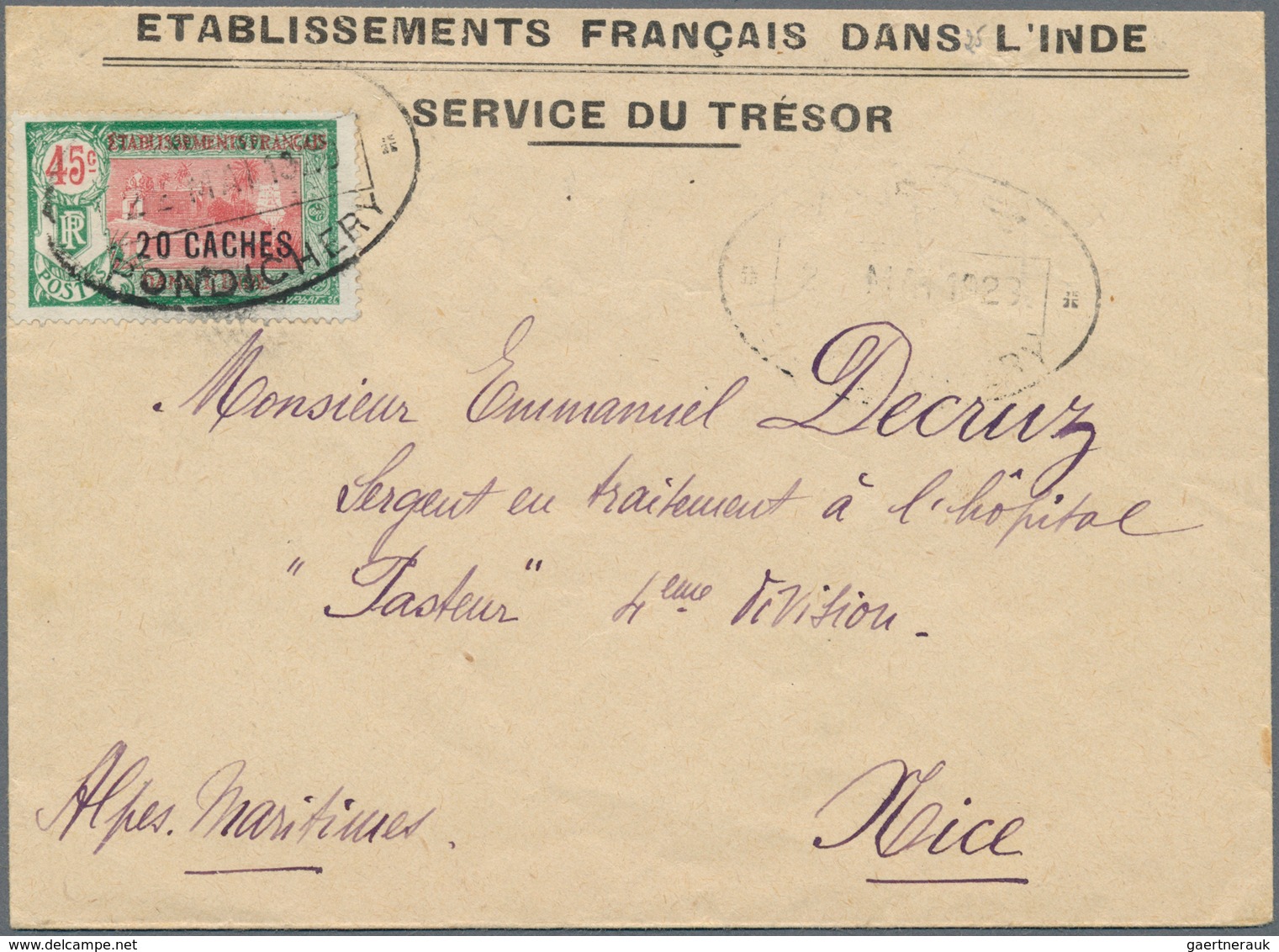 Französisch-Indien: 1914/1950, mint and used collection on stockpages, also incl. apprx. 27 covers/f