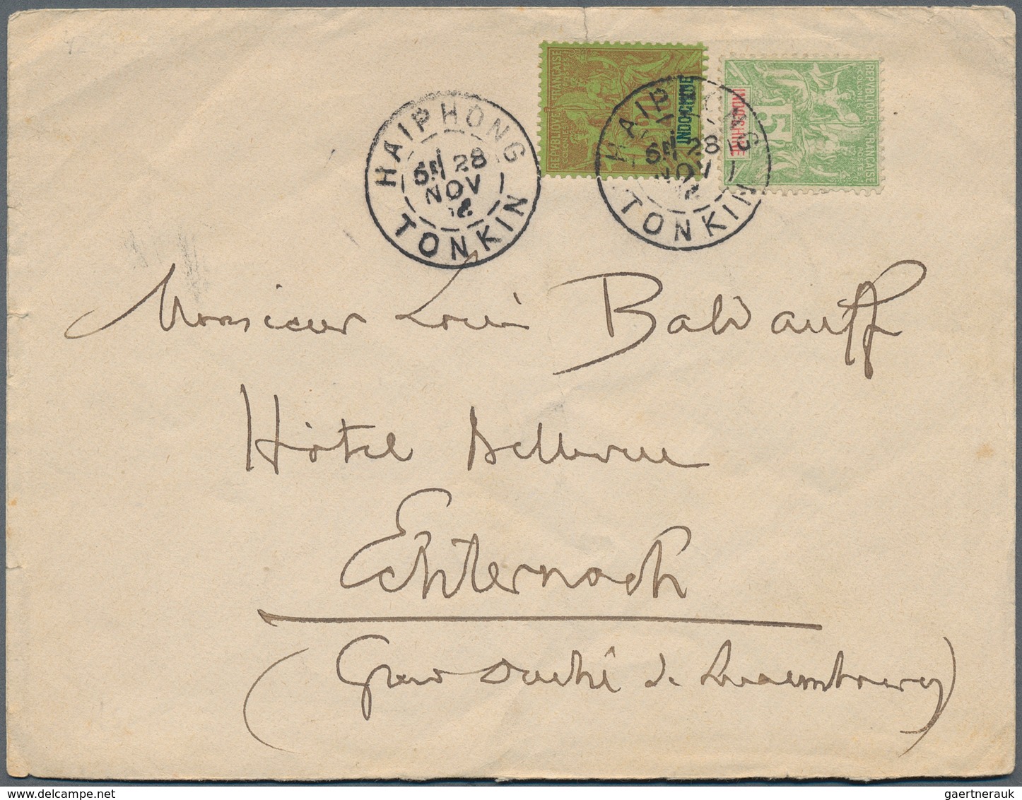 Französisch-Indochina: 1875/1910 (ca.), collection of apprx. 145 covers/cards/stationeries, comprisi