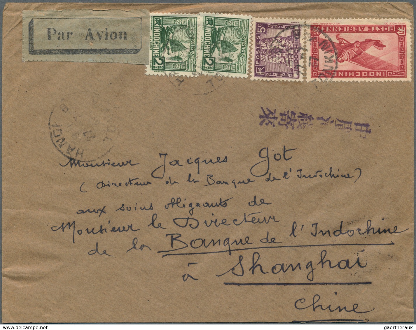 Französisch-Indochina: 1898/1953: Very fine lot of 22 envelopes, used picture postcards and postal s