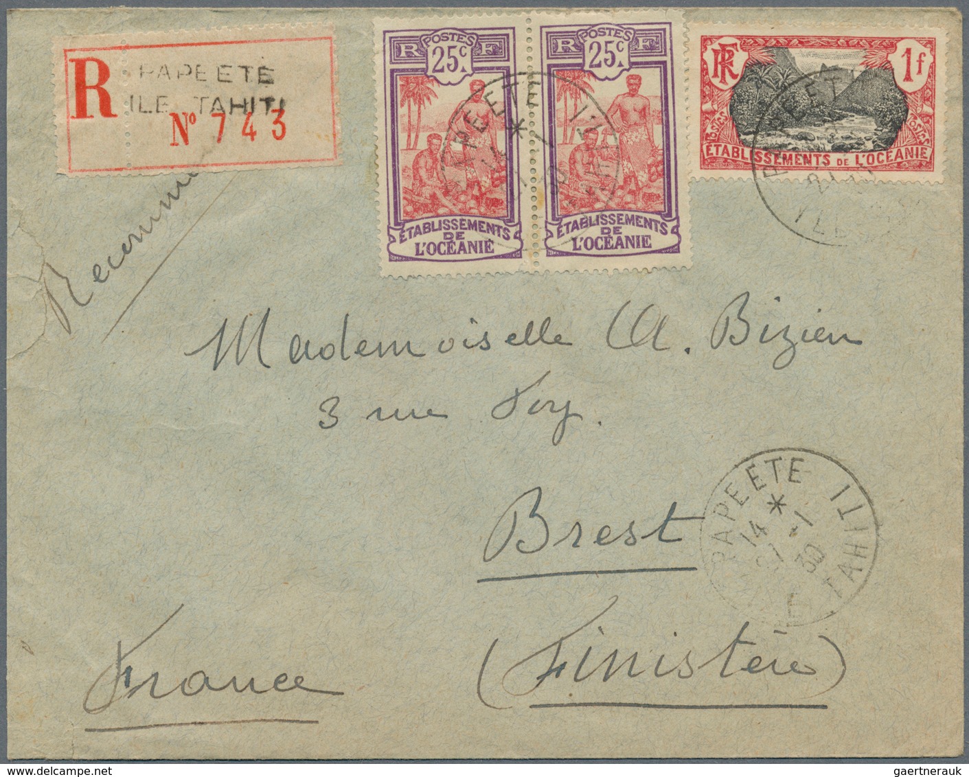 Französisch-Ozeanien: 1913/1954, Mainly Mint Collection On Stockcards And Also A Nice Range Of 16 Co - Lettres & Documents