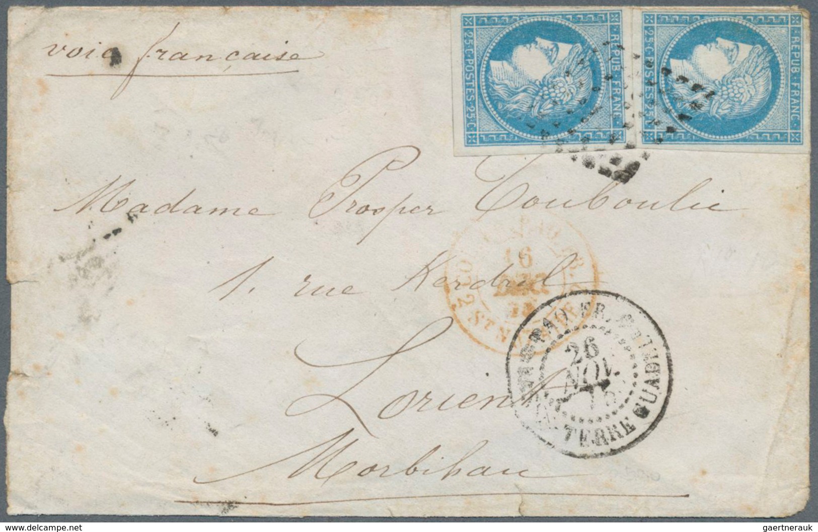 Guadeloupe: 1837/1913, Collection Of Apprx. 90 Entires From A Nice Selection Of Pre-philatelic/stamp - Nuevos